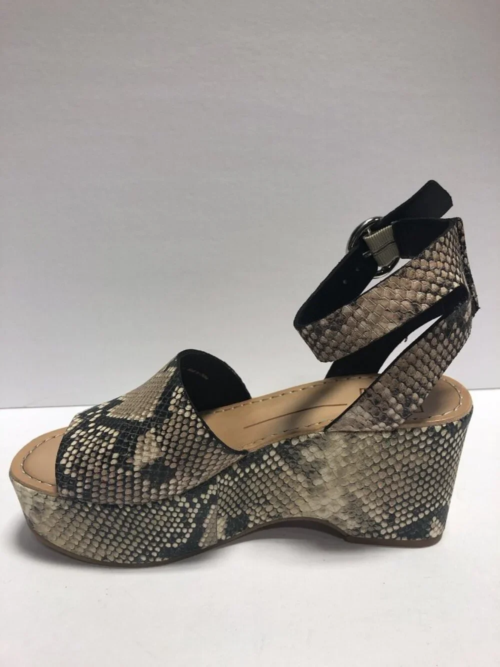 Dolce Vita Women’s Lesly Snake Print Wedge Sandals, Size 7.5M